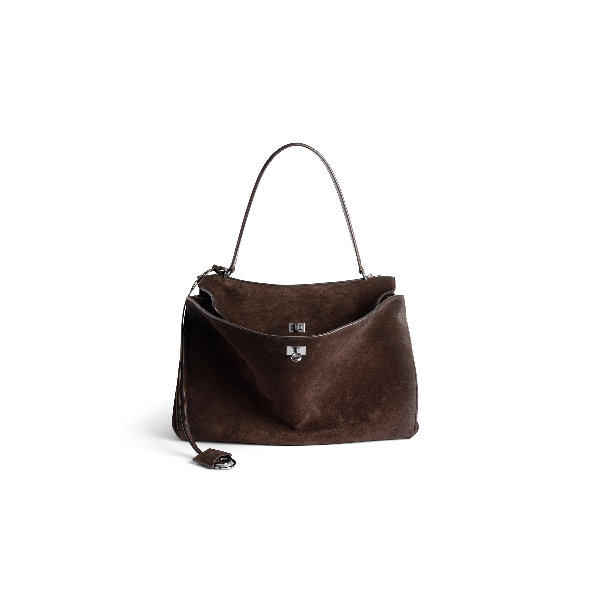 Ba1en*iaga rodeo handbag large in light espresso 7897442ab4g2308 (39.8*29.9*12.9cm)